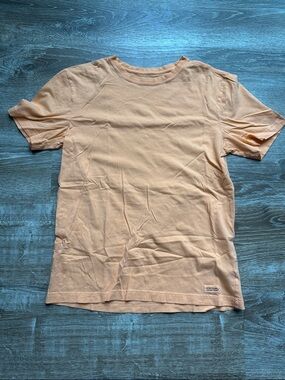 Life Is Good Men's Short Sleeve Crew in Peach